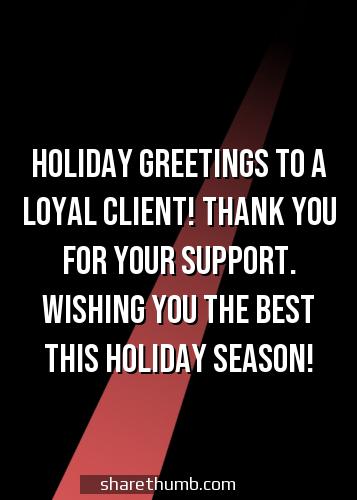 short happy holiday messages to clients
